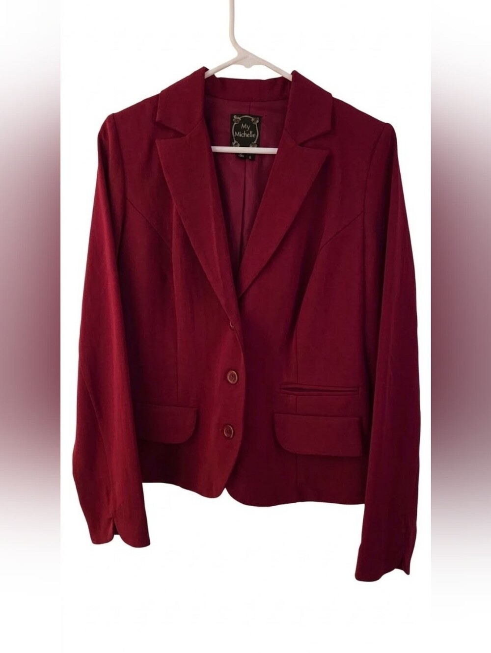My Michelle Red Tailored Blazer Jacket